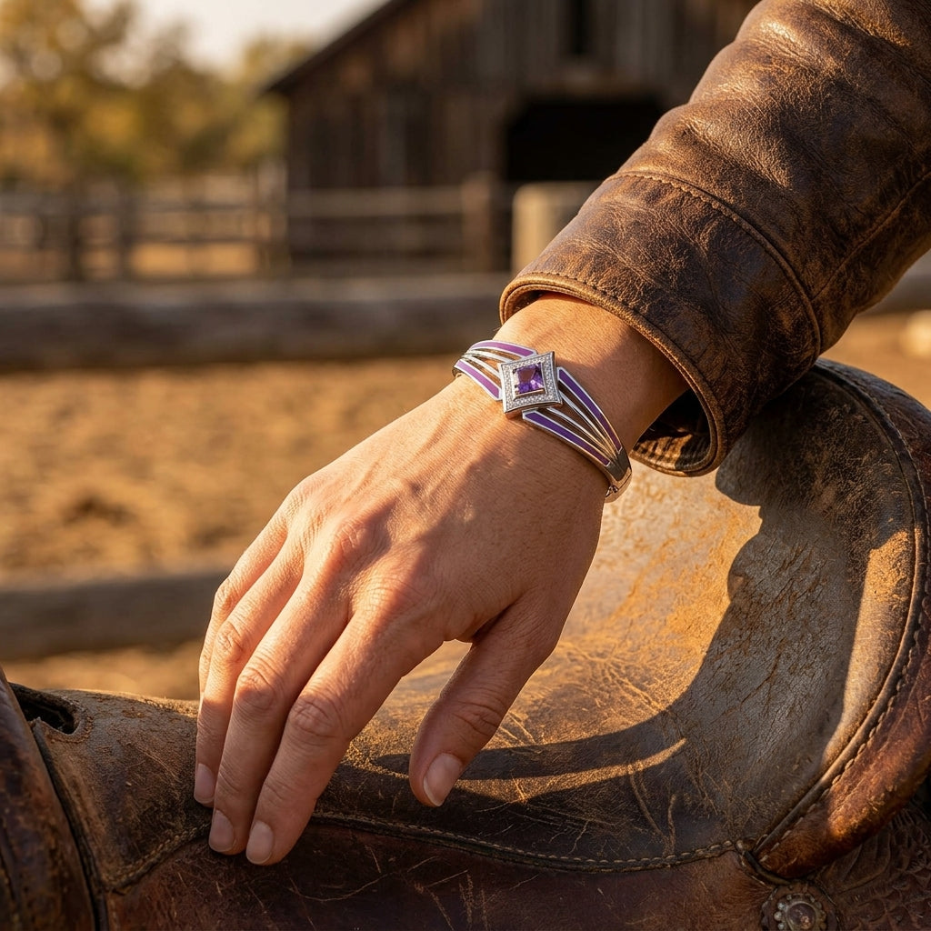 Soulful Waters Bracelet - Amethyst