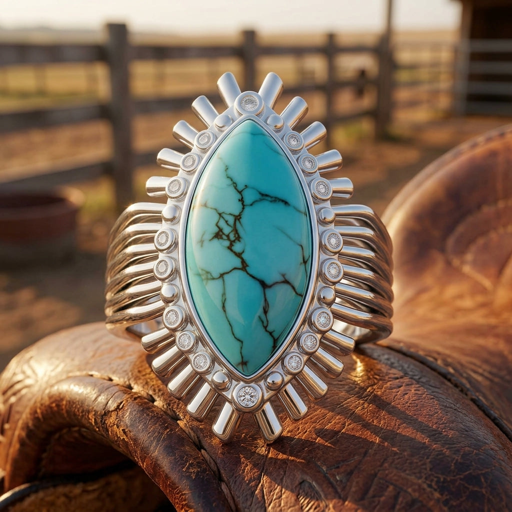 Meridian Spark Ring - Turquoise