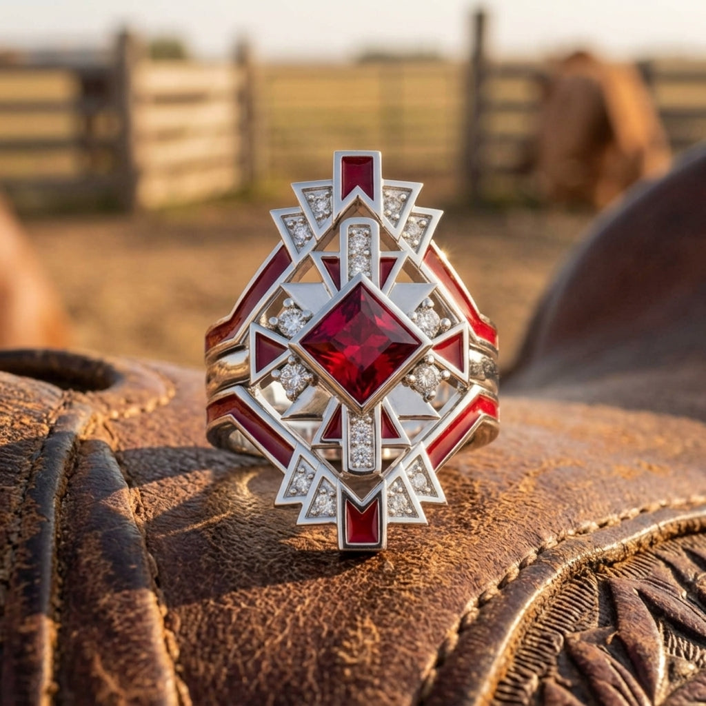 Chief's Crown Ring - Ruby