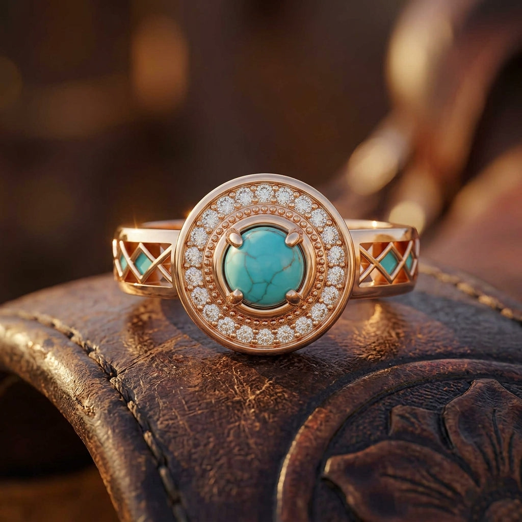 Competitive Spirit Ring - Turquoise