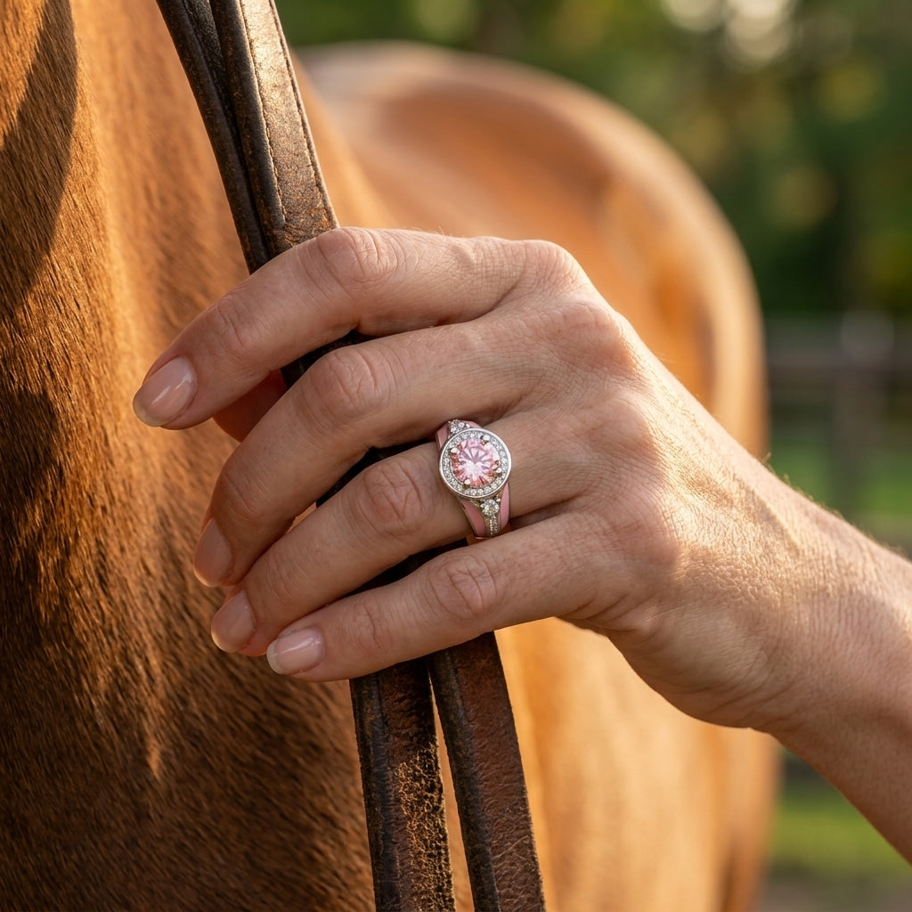Brave Belt Ring - Rose Quartz