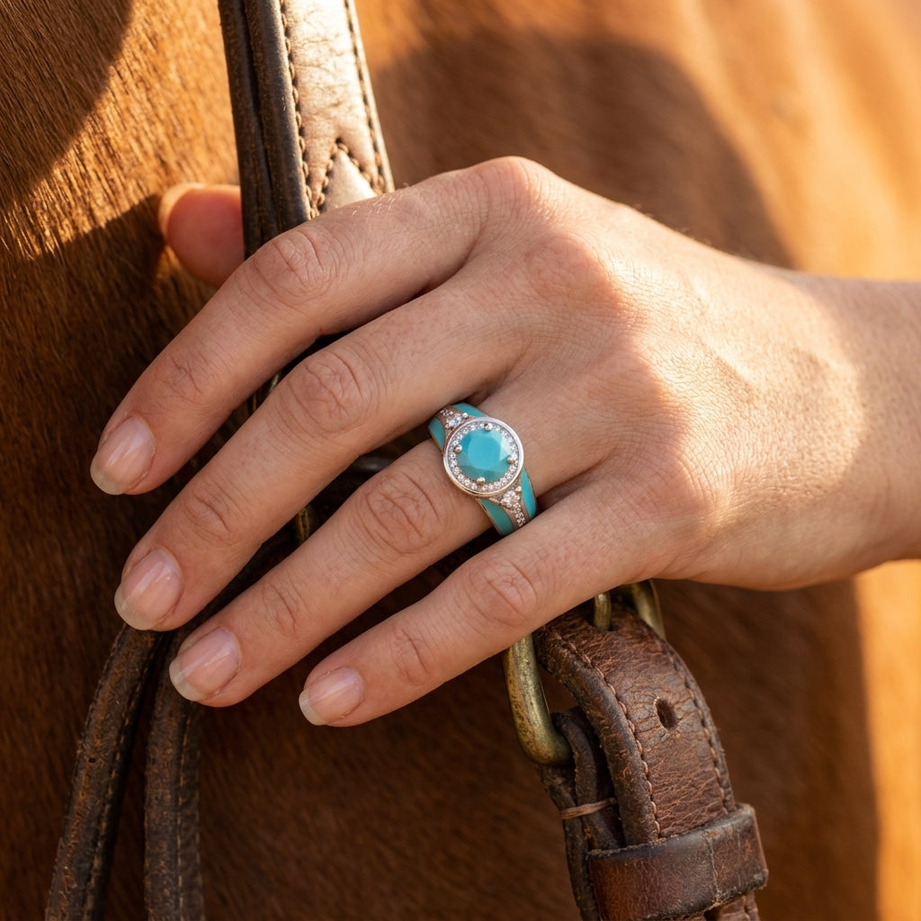 Brave Belt Ring - Turquoise