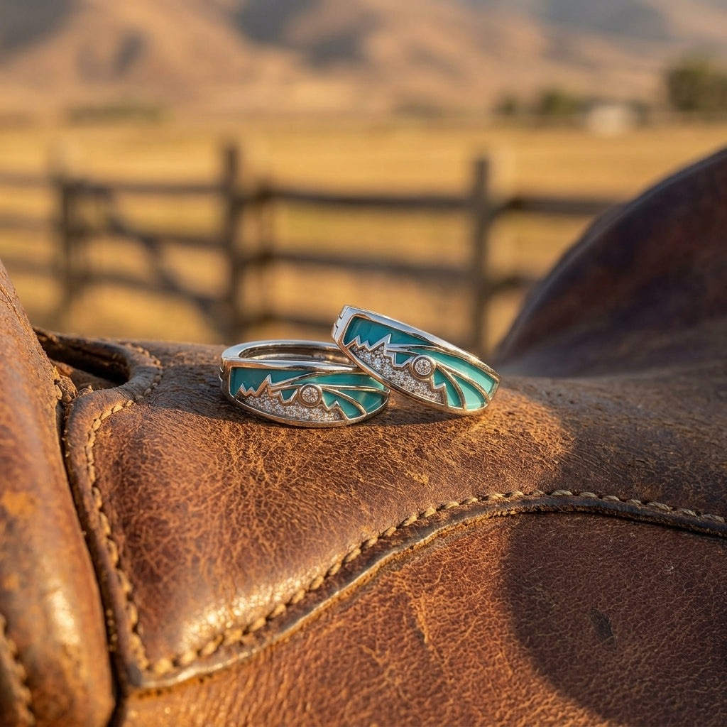 Cerulean Summit Earrings - Moissanite