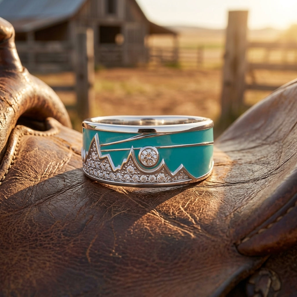 Cerulean Summit Ring - Moissanite