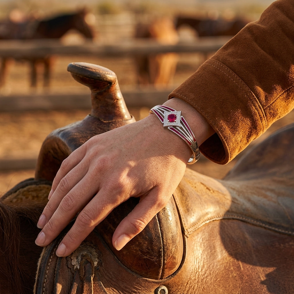 Soulful Waters Bracelet - Ruby