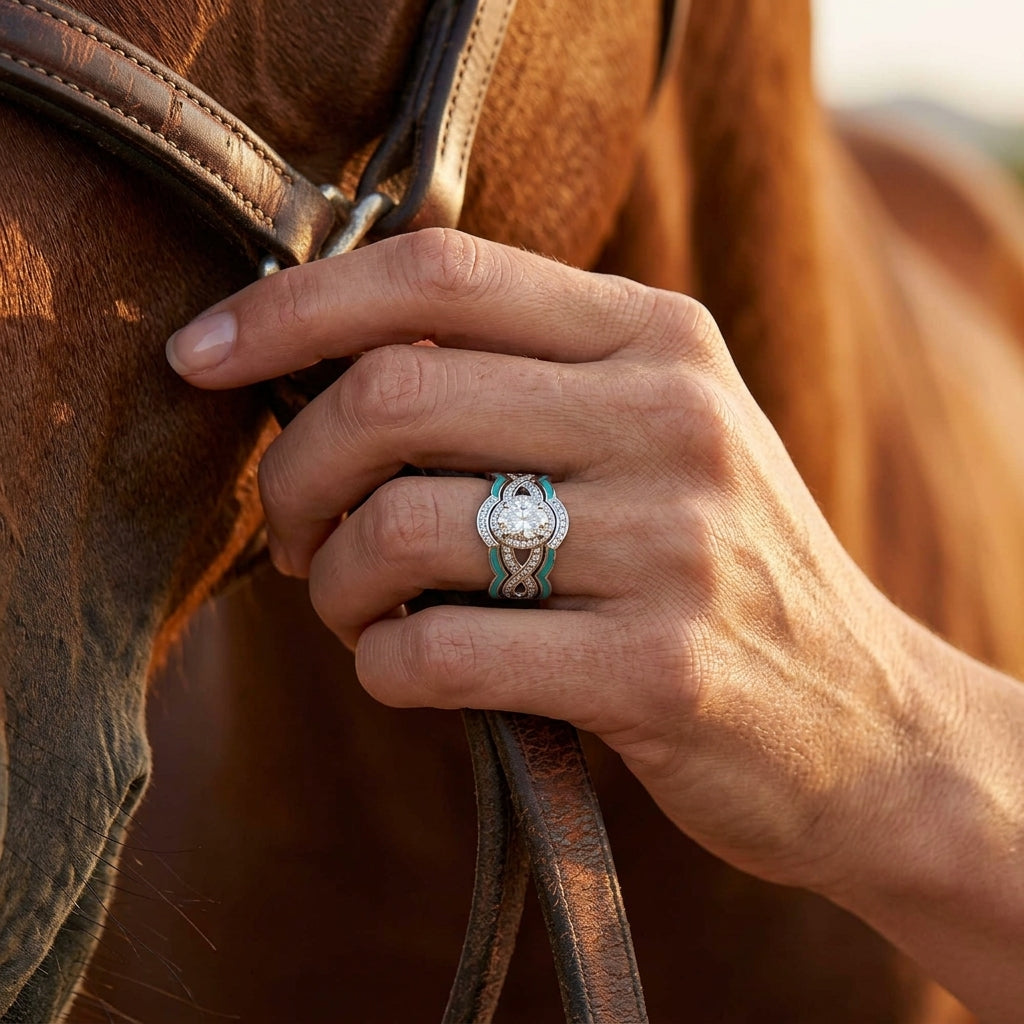 Sunset Canyons Ring - Moissanite