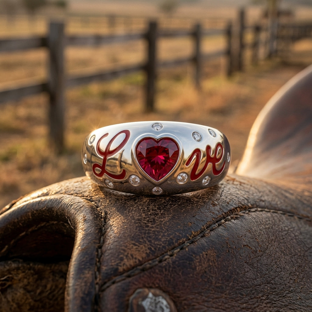 Promise Love Ring - Ruby