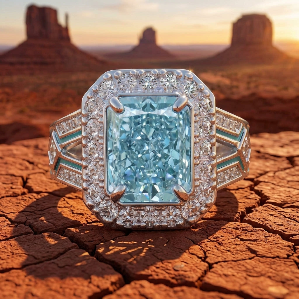 Zyra Core Ring - Aquamarine