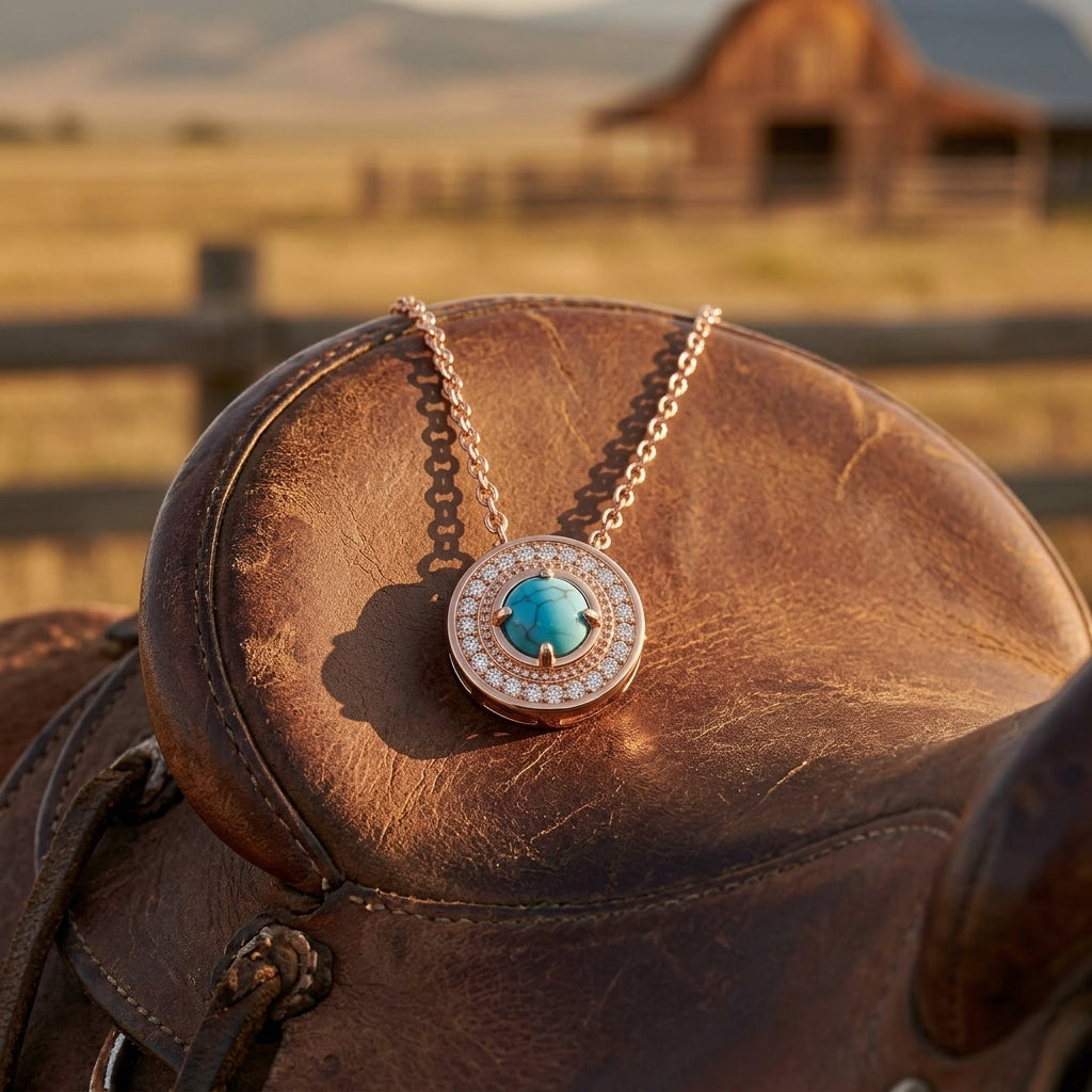 Competitive Spirit Necklace - Turquoise