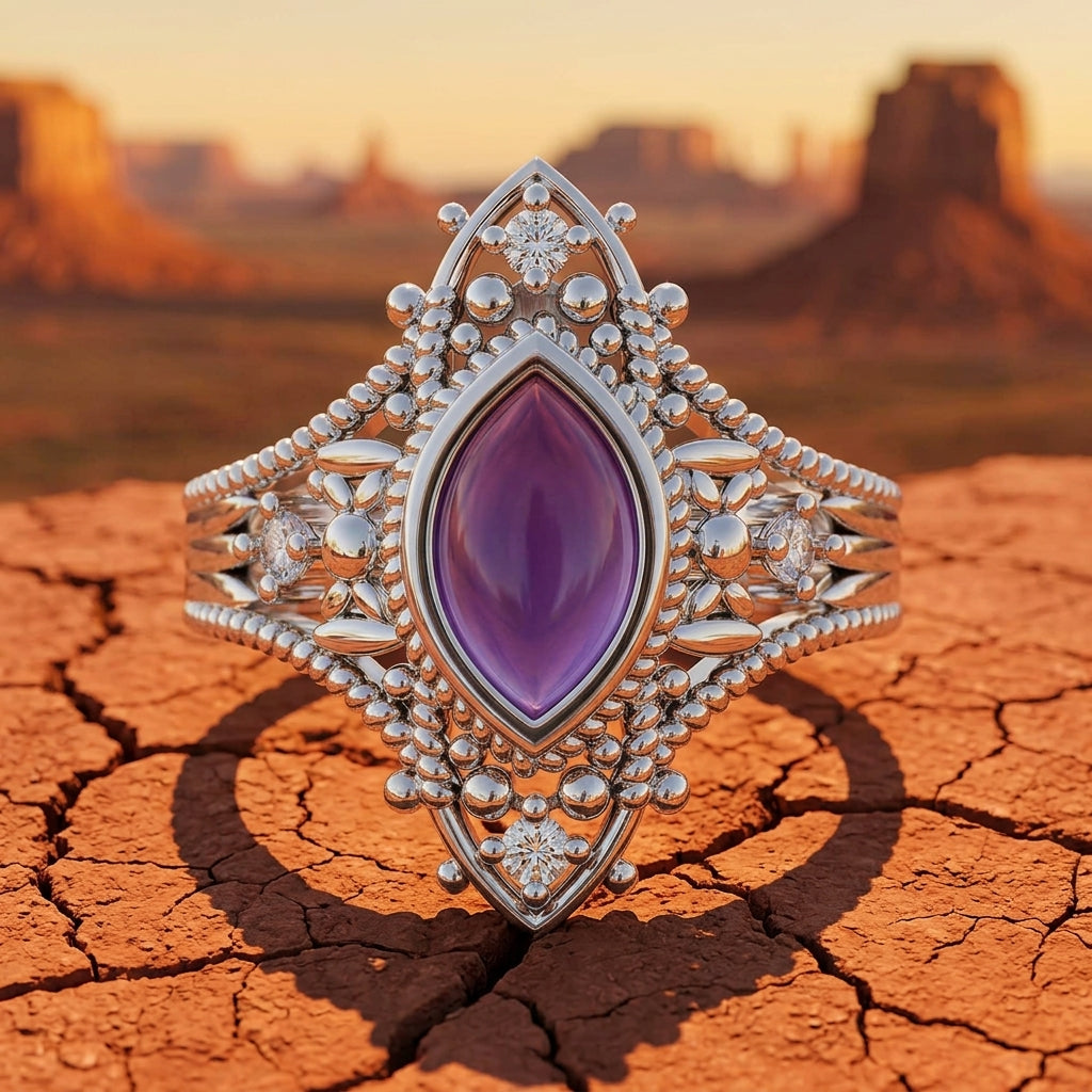 Holy Prayer Ring - Amethyst
