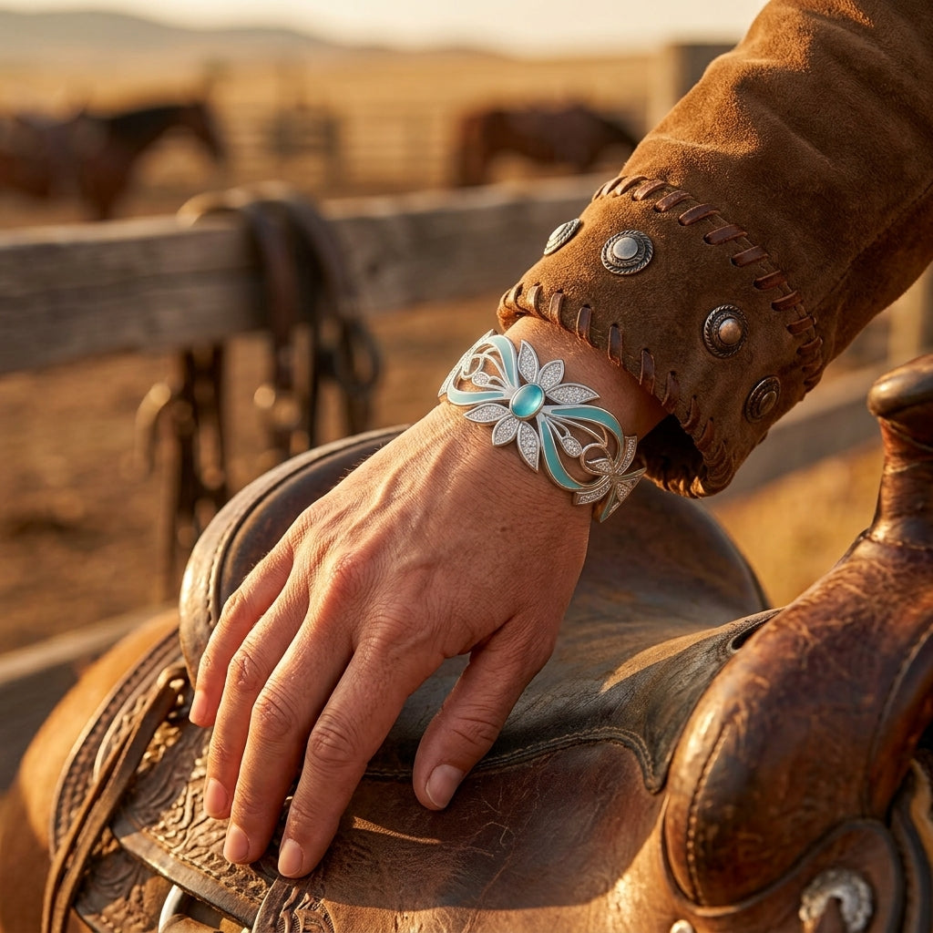 Frontier Whirlwind Bracelet - Aquamarine