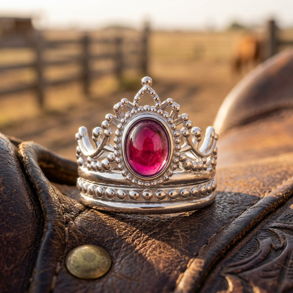 Dustland Crown Ring - Ruby