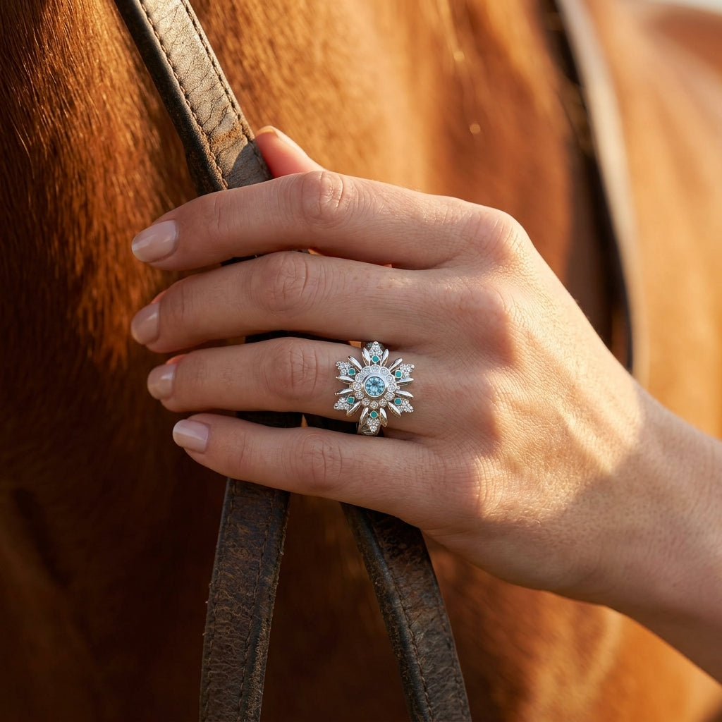 Snowbound Mystery Ring - Aquamarine
