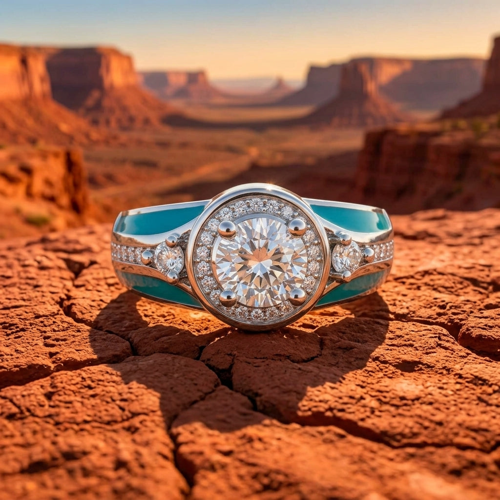 Brave Belt Ring - Moissanite