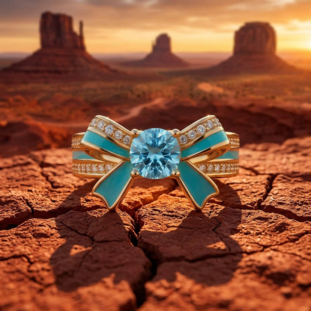 Seamuse Rosette Ring - Aquamarine