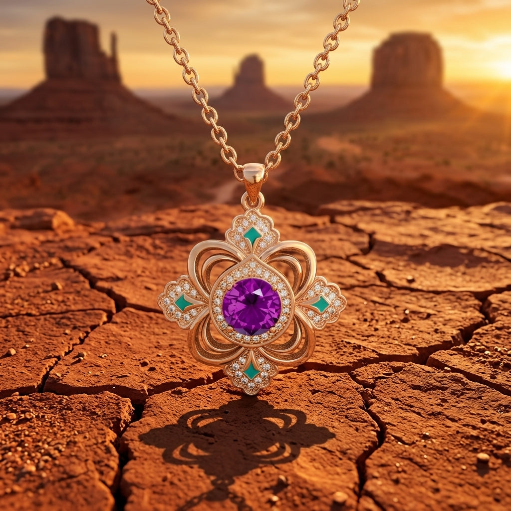 Prairie Insignia Necklace - Amethyst