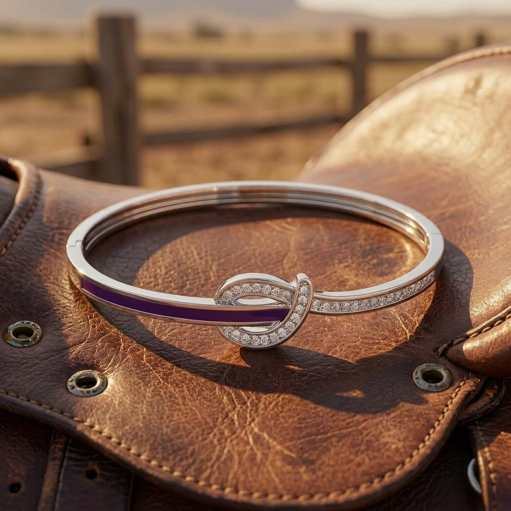 Knotted Power Bracelet - Purple