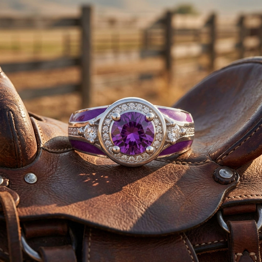 Brave Belt Ring - Amethyst