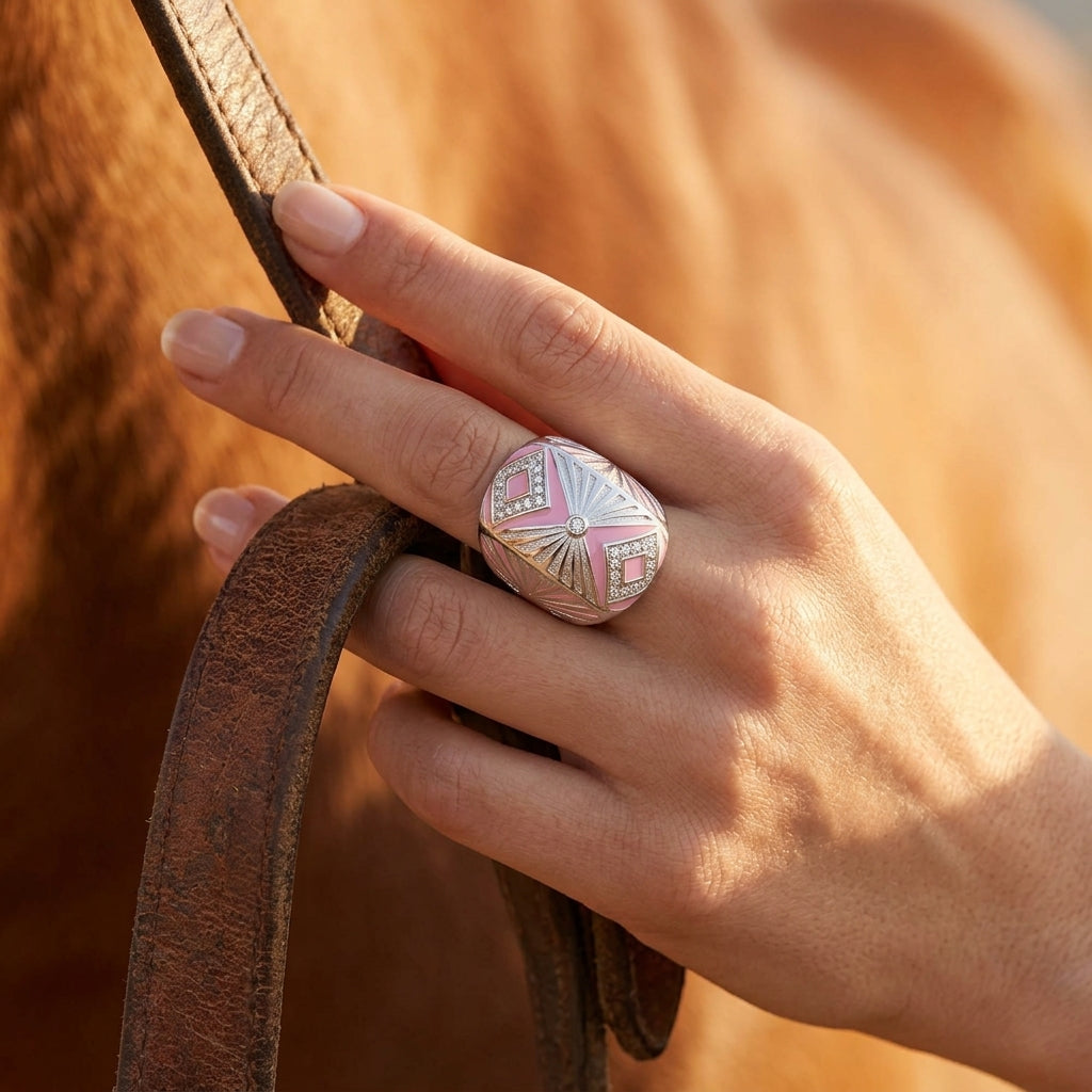 Cowgirl Legend Earrings - Pink