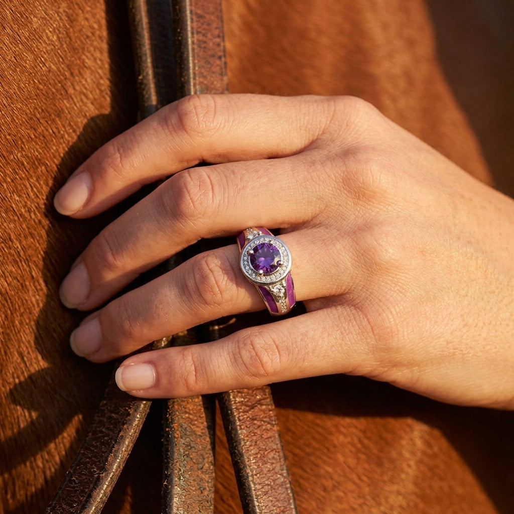 Brave Belt Ring - Amethyst