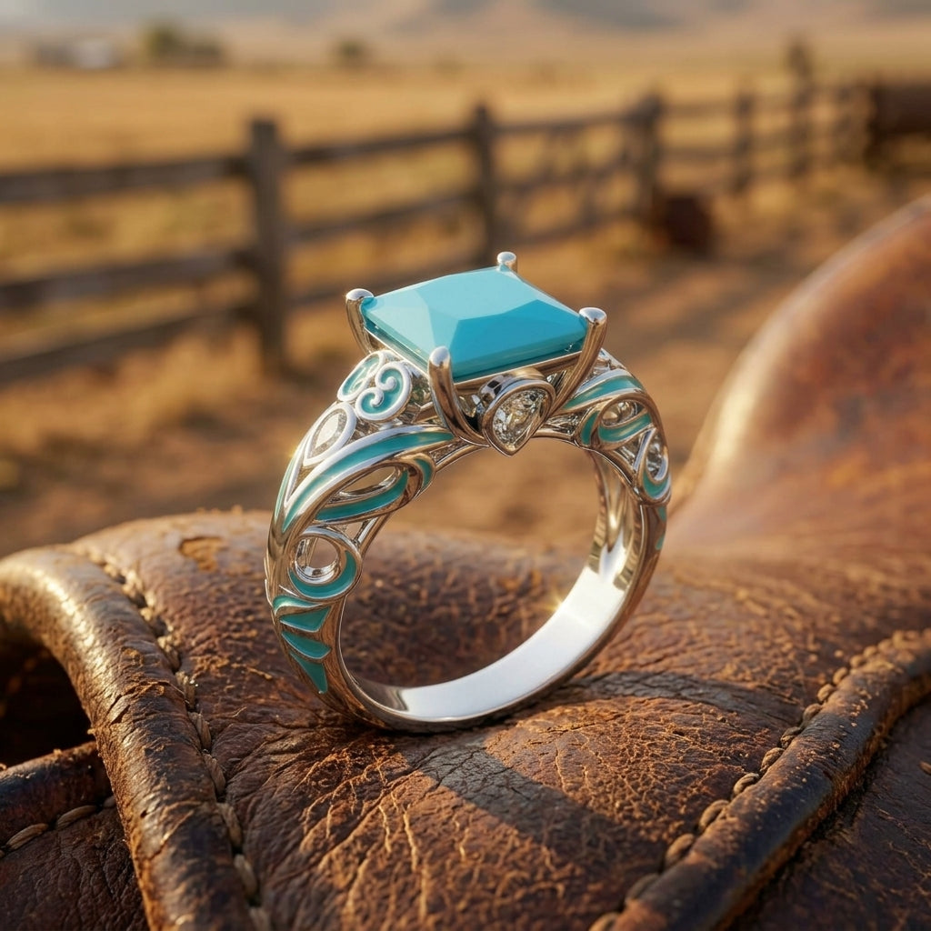 Rosemary's Loyalty Ring - Turquoise