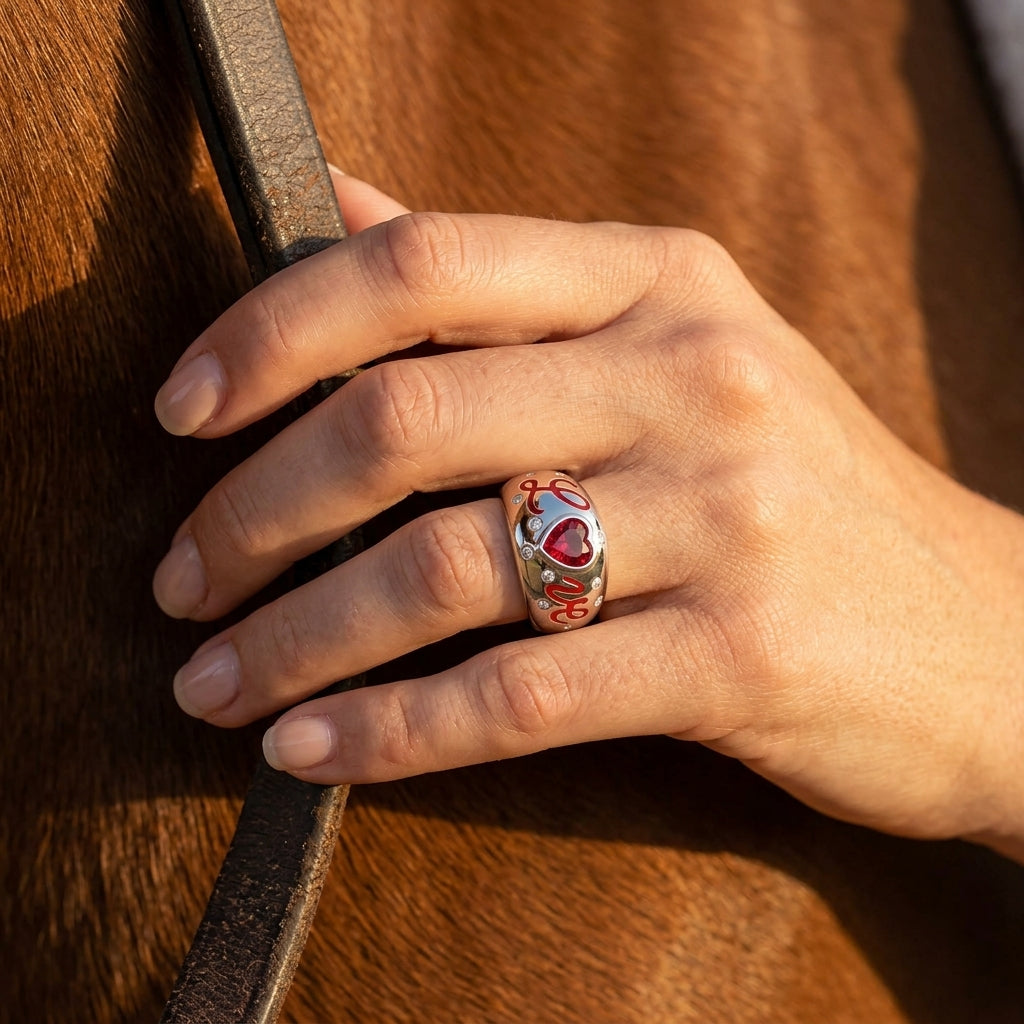 Promise Love Ring - Ruby