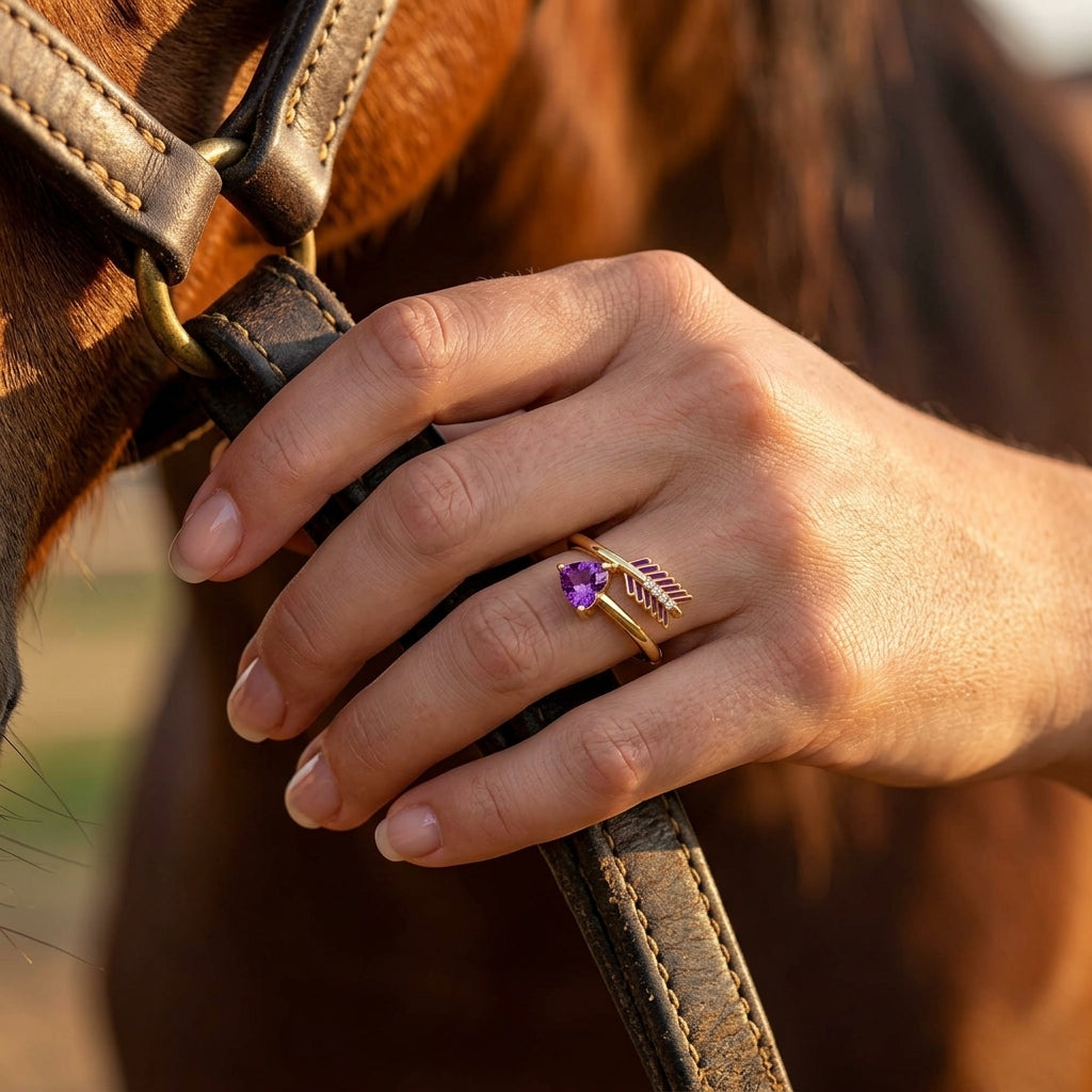 Arrow's Path Ring - Amethyst