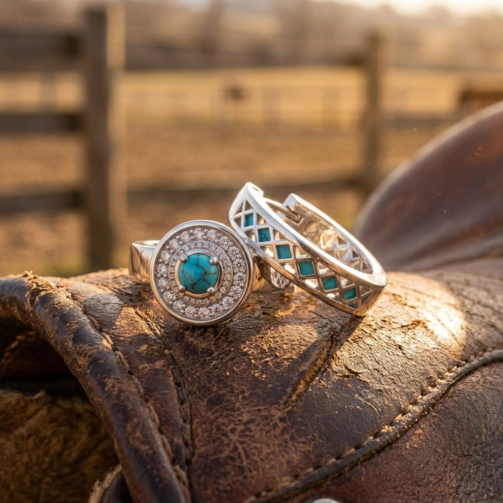 Competitive Spirit Earrings - Turquoise