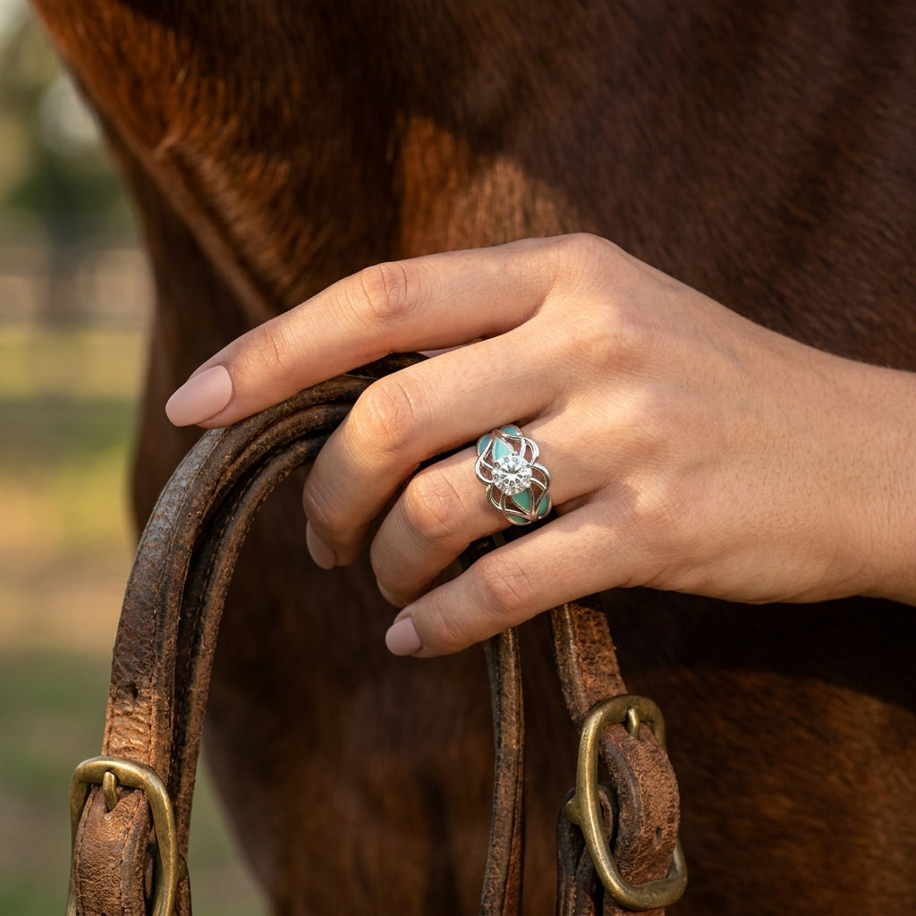 Wild Surges Ring - Moissanite