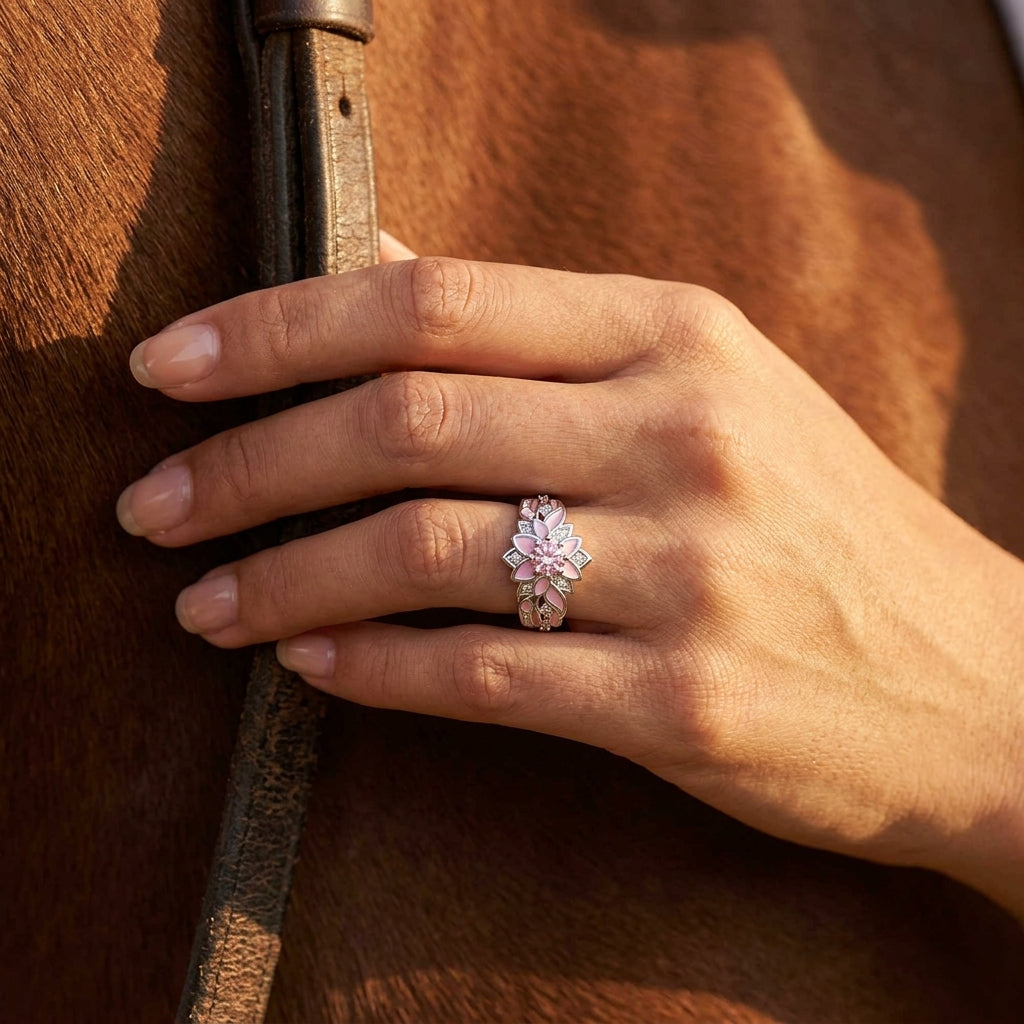 Garden Orchestra Ring - RoseQuartz & Pink