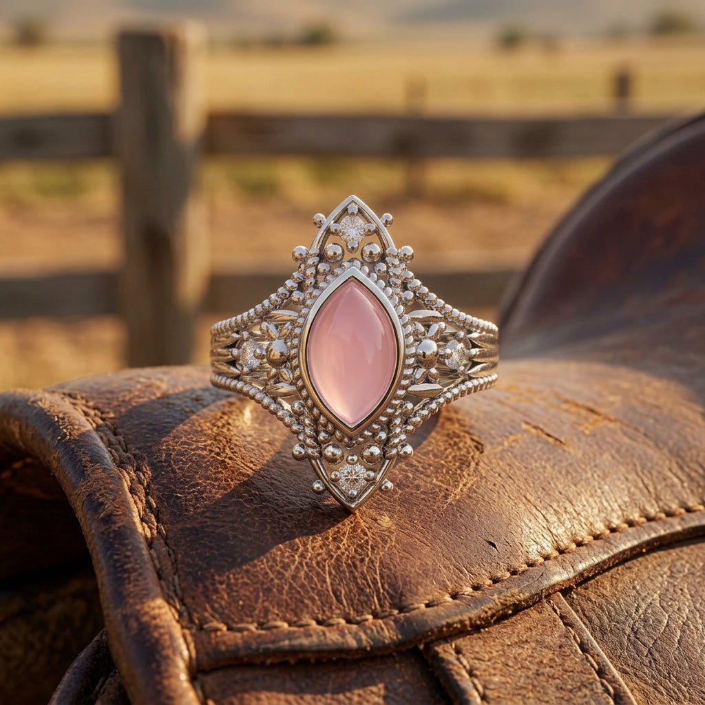 Holy Prayer Ring - Rose Quartz