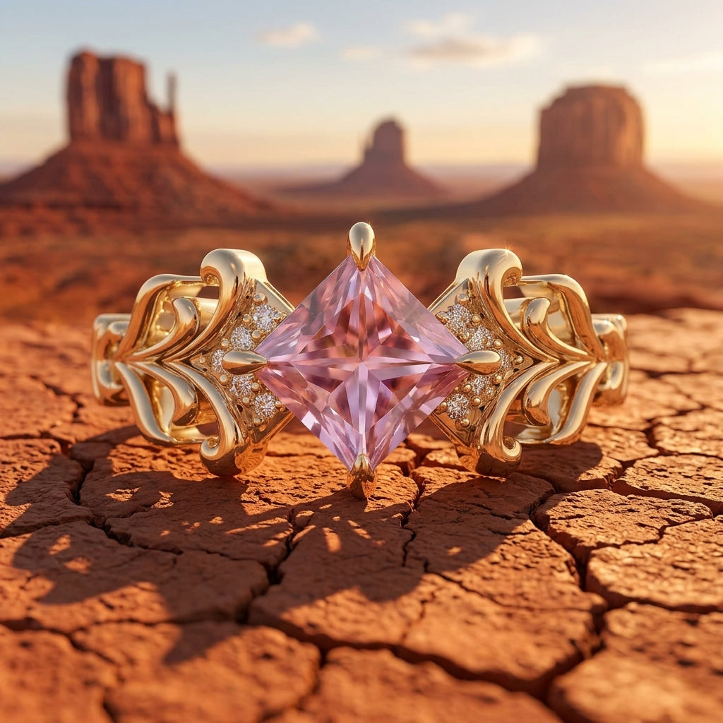 Sunspire Glow Ring - Rose Quartz