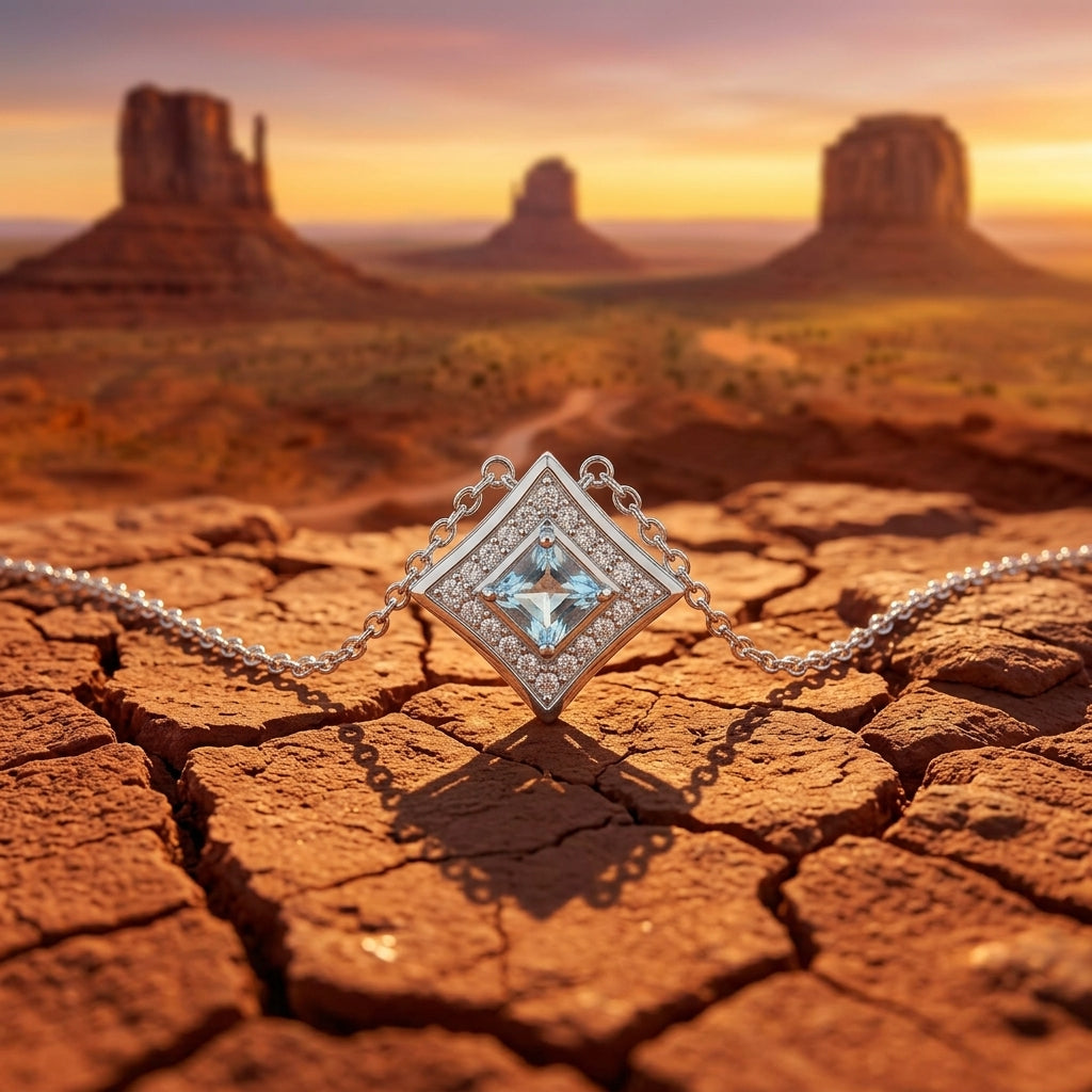 Soulful Waters Necklace - Aquamarine