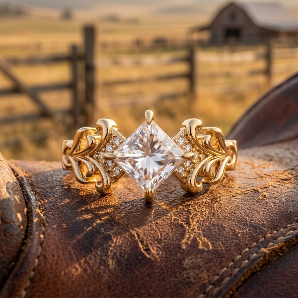 Sunspire Glow Ring - Moissanite