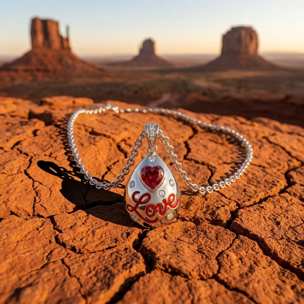 Promise Love Necklace - Ruby