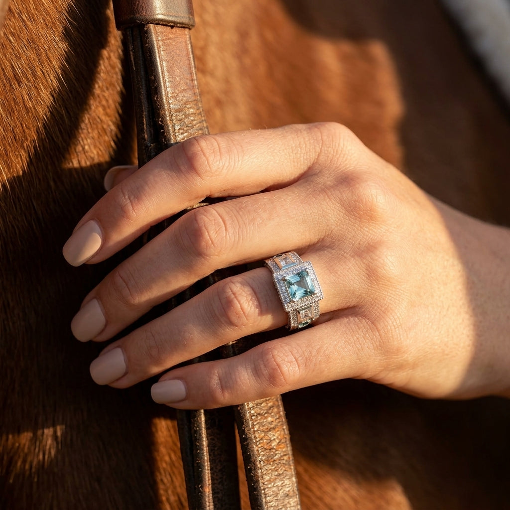 Azure Lighthouse Ring - Aquamarine