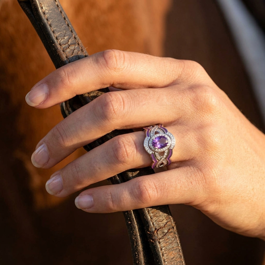 Sunset Canyons Ring - Amethyst