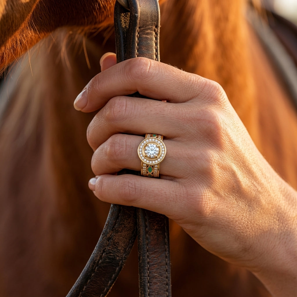 Shining Rodeo Ring - Moissanite