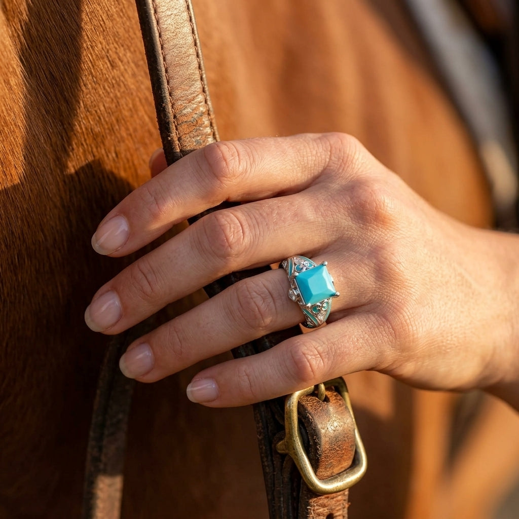 Rosemary's Loyalty Ring - Turquoise
