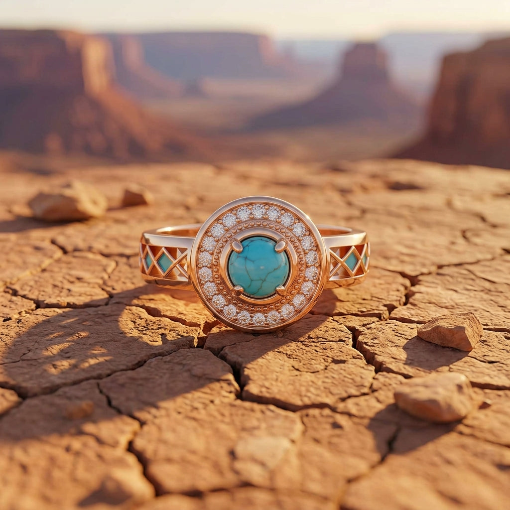 Competitive Spirit Ring - Turquoise