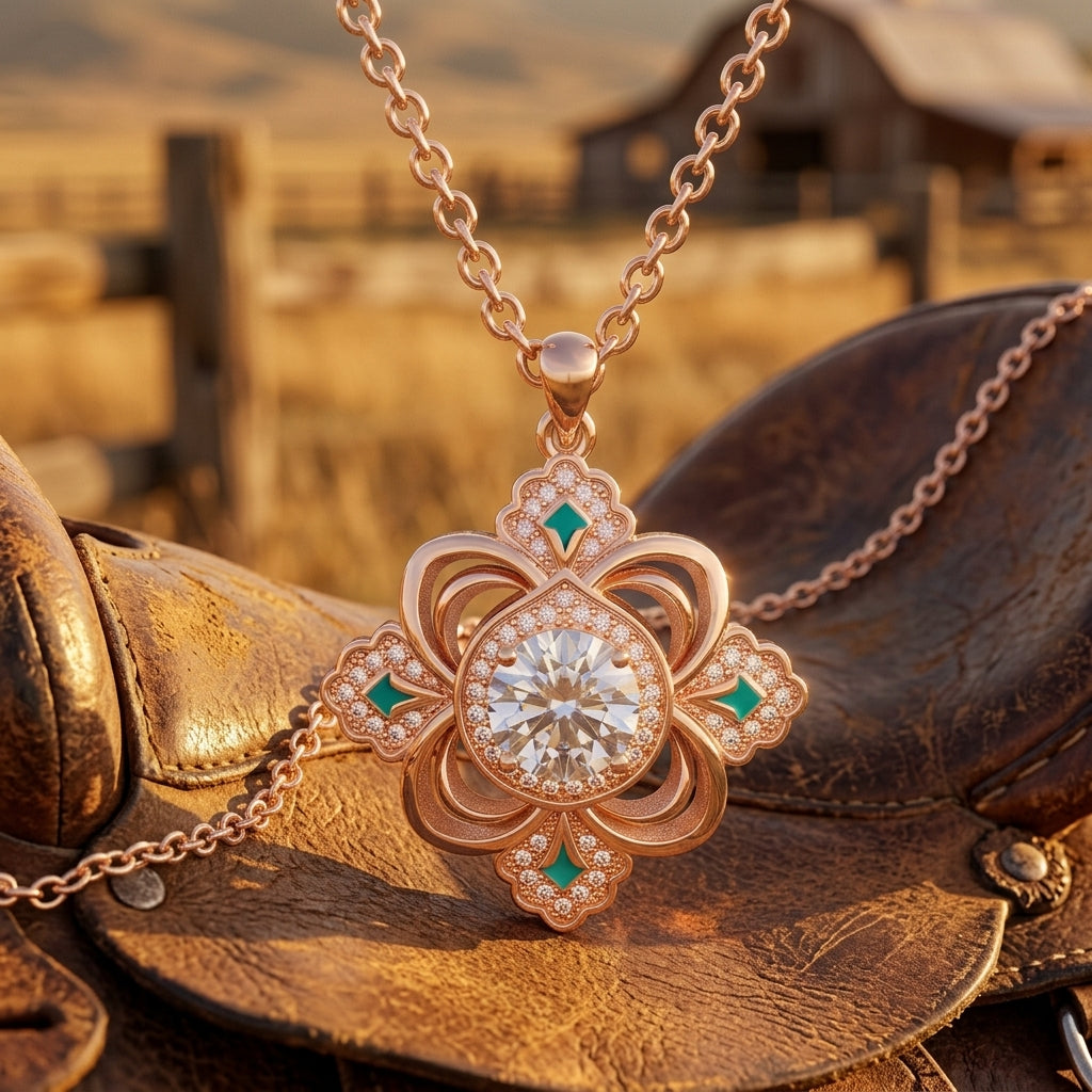 Prairie Insignia Necklace - Moissanite