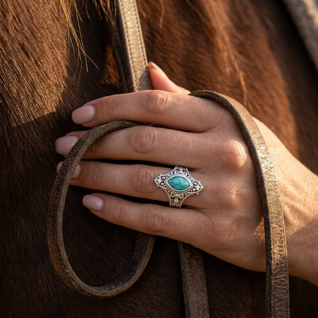 Holy Prayer Ring - Turquoise