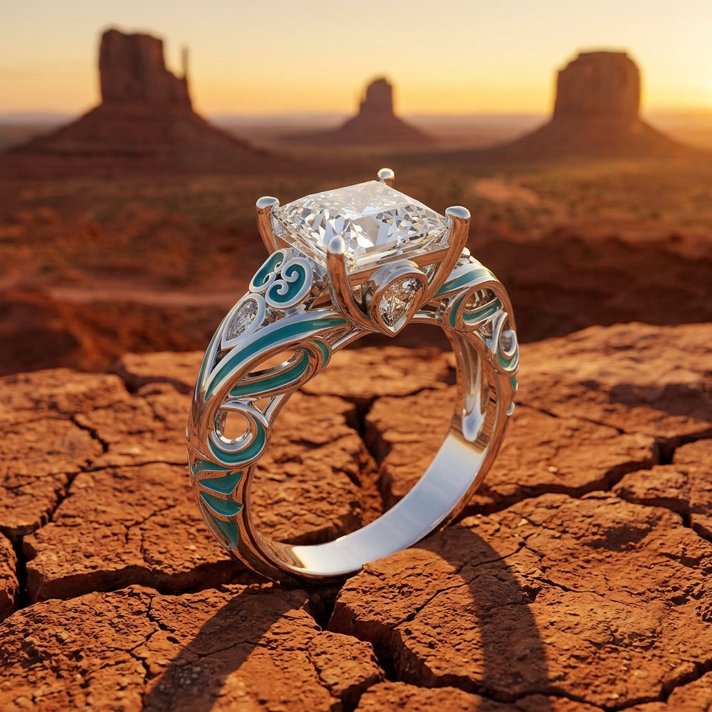 Rosemary's Loyalty Ring - Moissanite