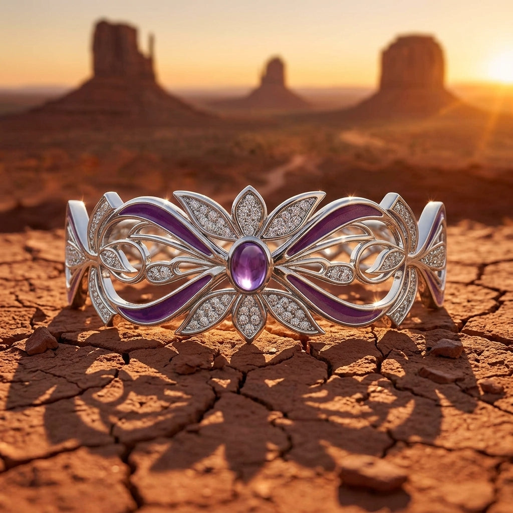 Frontier Whirlwind Bracelet - Amethyst