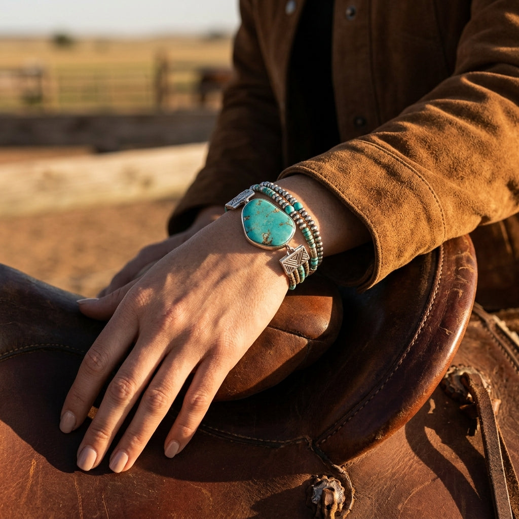 Turquoise Ring with sparks