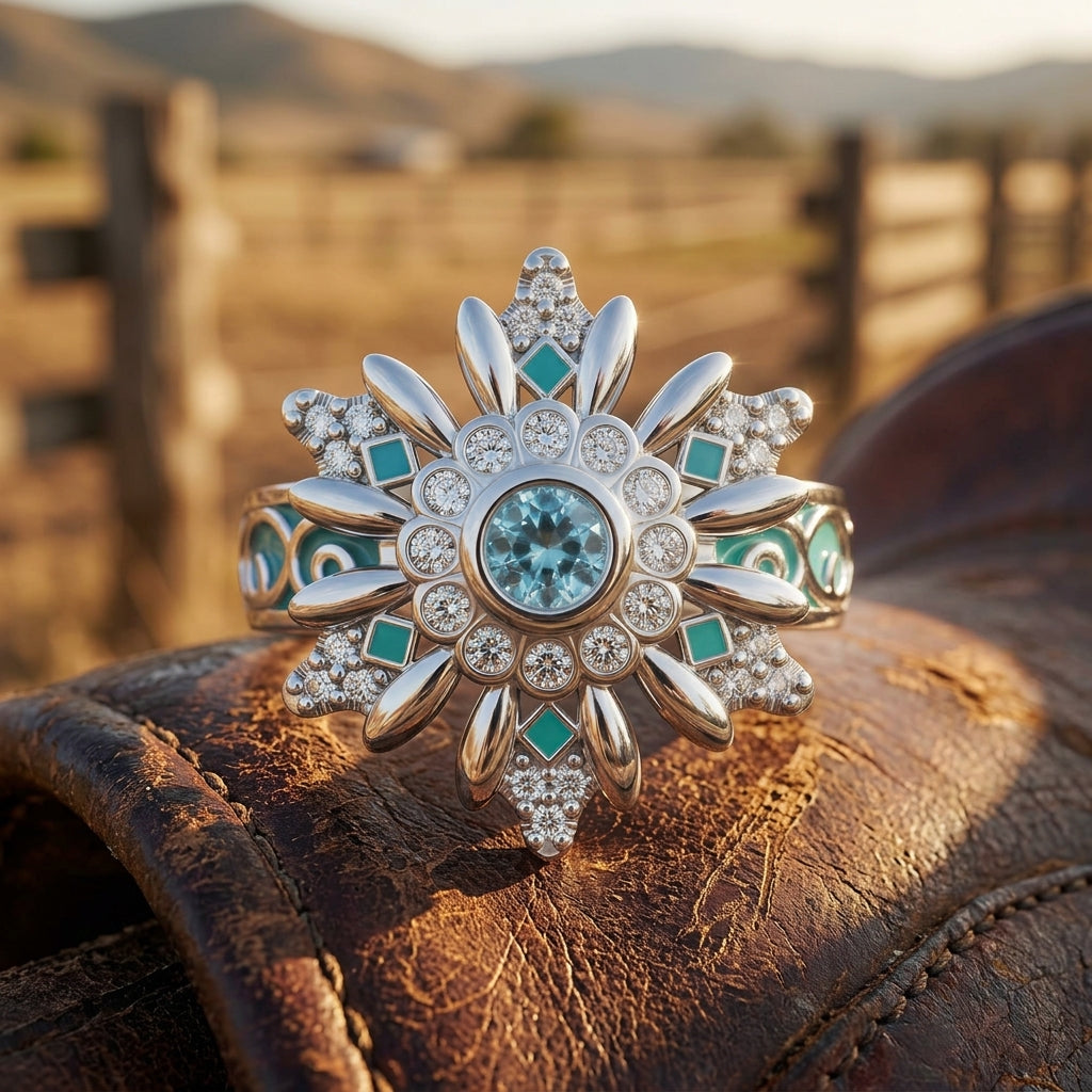 Snowbound Mystery Ring - Aquamarine