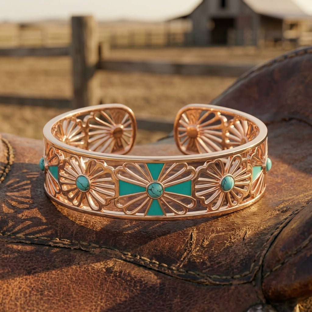Eternal Spring Cuff Bracelet - Turquoise