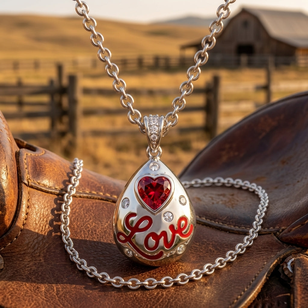 Promise Love Necklace - Ruby