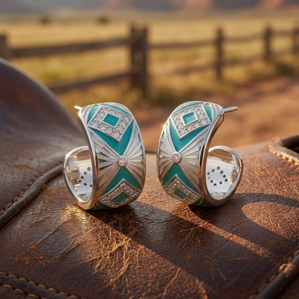 Cowgirl Legend Earrings - Turquoise