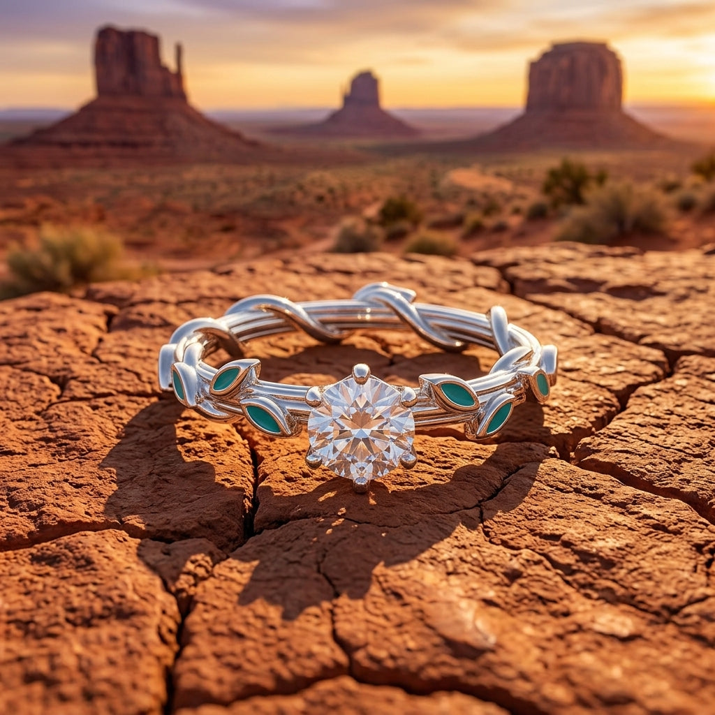 Promise Rose Ring - Moissanite